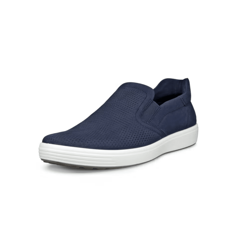 Ecco Men's Soft 7 Slip-On Marine Nubuck