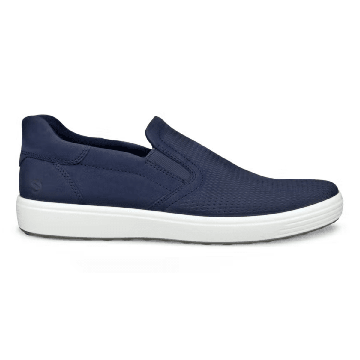 Ecco Men's Soft 7 Slip-On Marine Nubuck