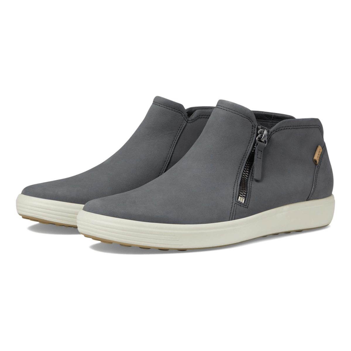 Ecco Women's Soft 7 Low Bootie Dark Shadow Nubuck