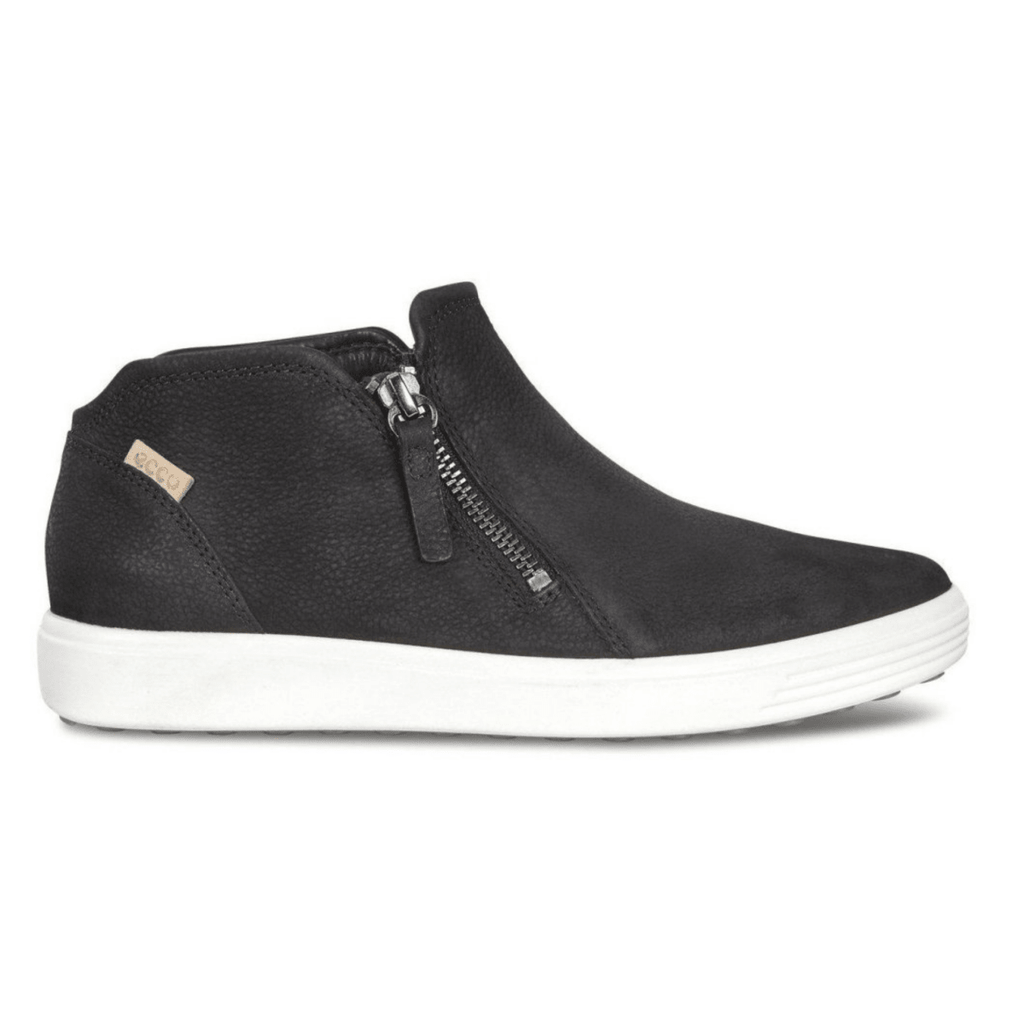 Ecco Women's Soft 7 Low Bootie Black Nubuck