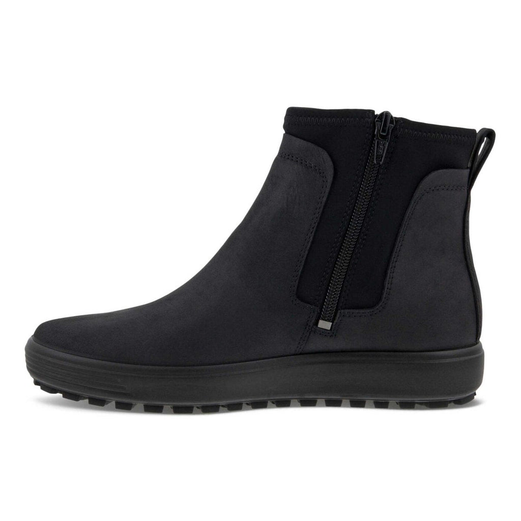Ecco Women's Soft 7 Tred Chelsea Black Nubuck Gore-Tex Waterproof