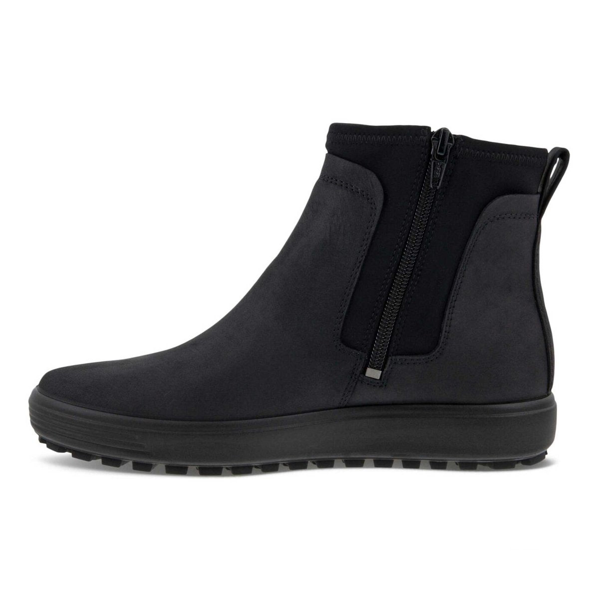 Ecco Women's Soft 7 Tred Chelsea Black Nubuck Gore-Tex Waterproof