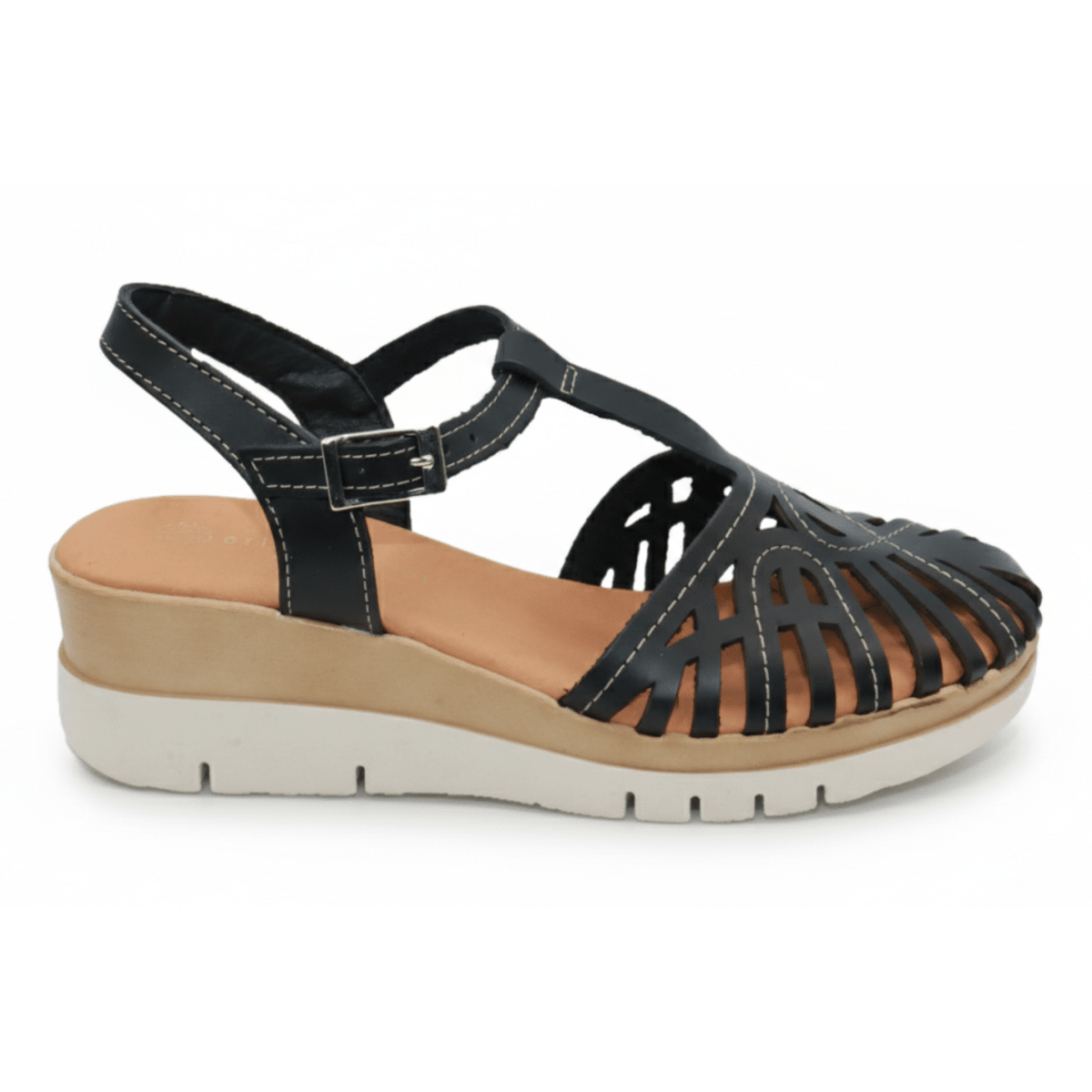 Eric Michael Women's Rose Black Leather