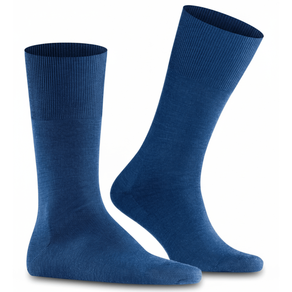 Falke Men's Airport Socks Royal Blue Wool