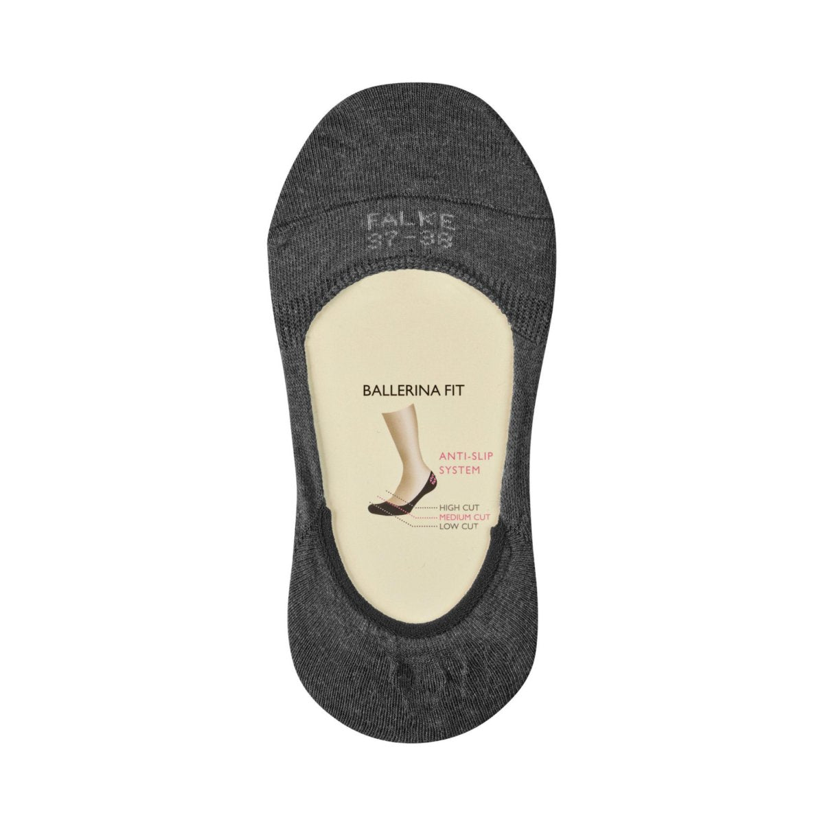 Falke Women's Step Medium Cut Invisible/No-Show Socks Black