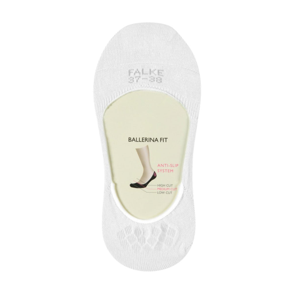 Falke Women's Step Medium Cut Invisible/No-Show Socks White