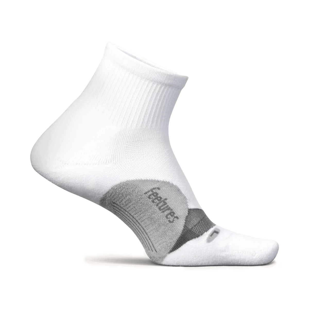 Feetures Women's Elite 1/4 Light Cushion White