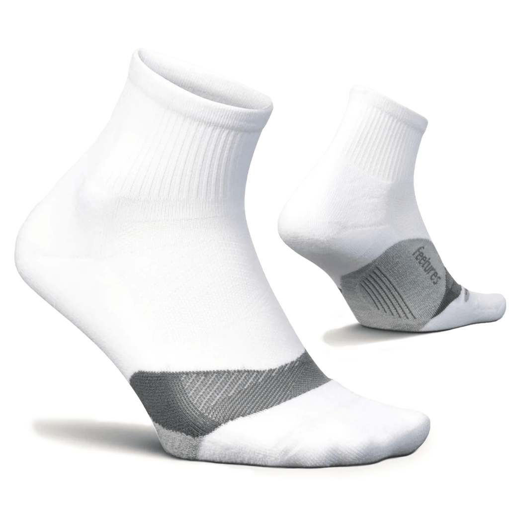 Feetures Women's Elite 1/4 Light Cushion White