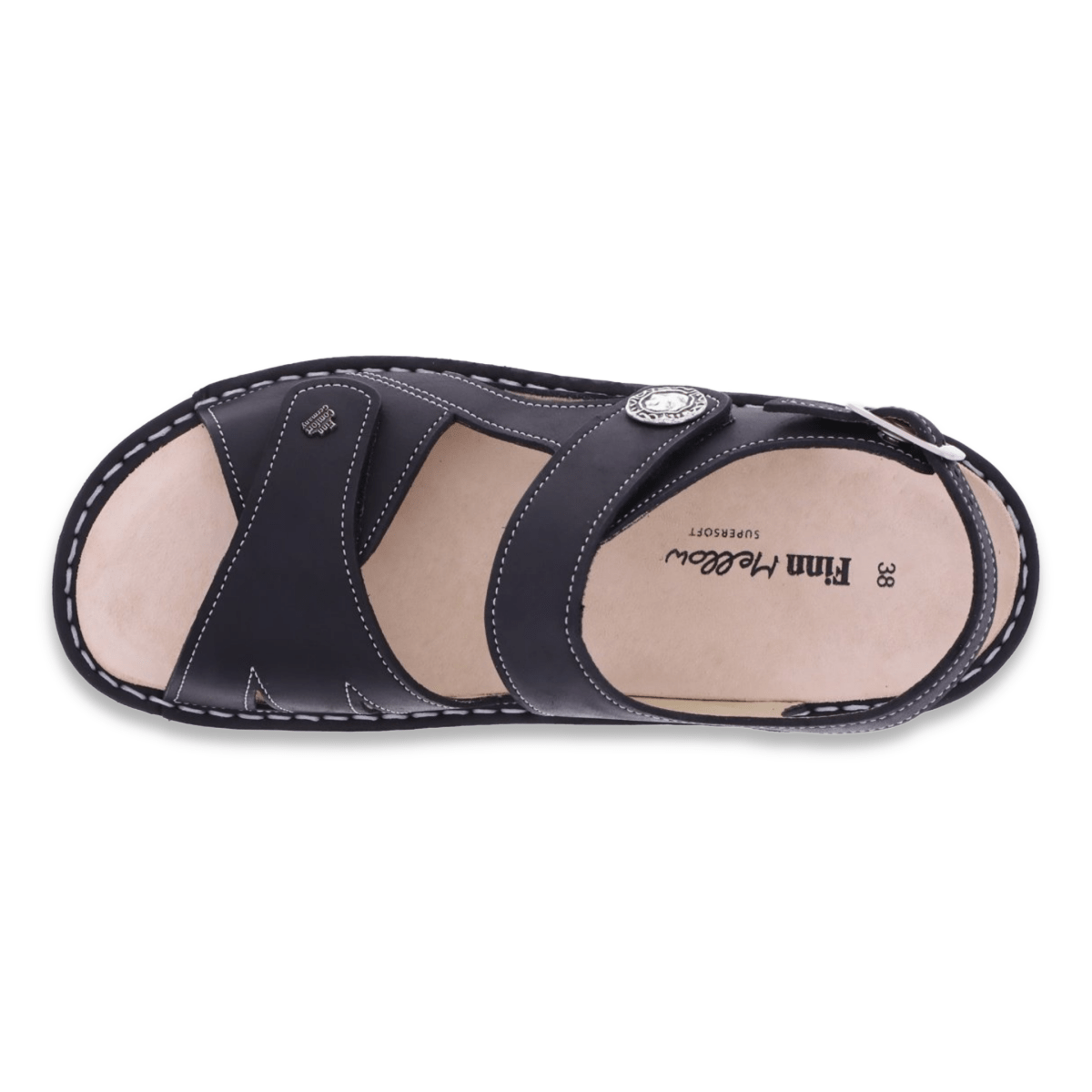 Finn Comfort Women's Barbuda Black Nubuck