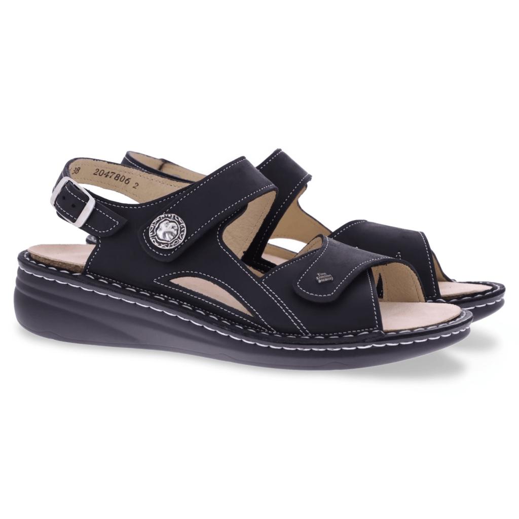 Finn Comfort Women's Barbuda Black Nubuck