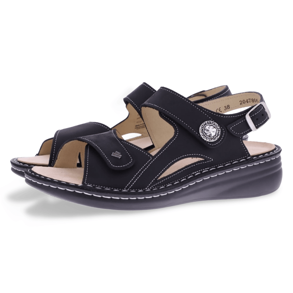 Finn Comfort Women's Barbuda Black Nubuck
