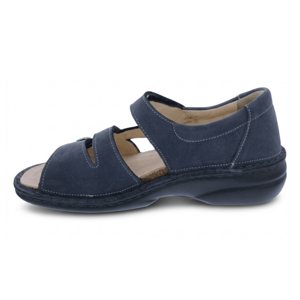 Finn Comfort Women's Biella Soft Marine Nomad Nubuck