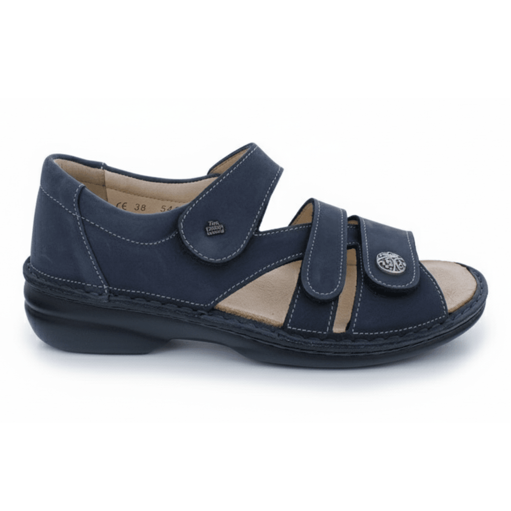 Finn Comfort Women's Biella Soft Marine Nomad Nubuck