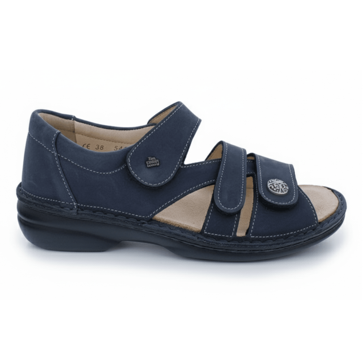 Finn Comfort Women's Biella Soft Marine Nomad Nubuck
