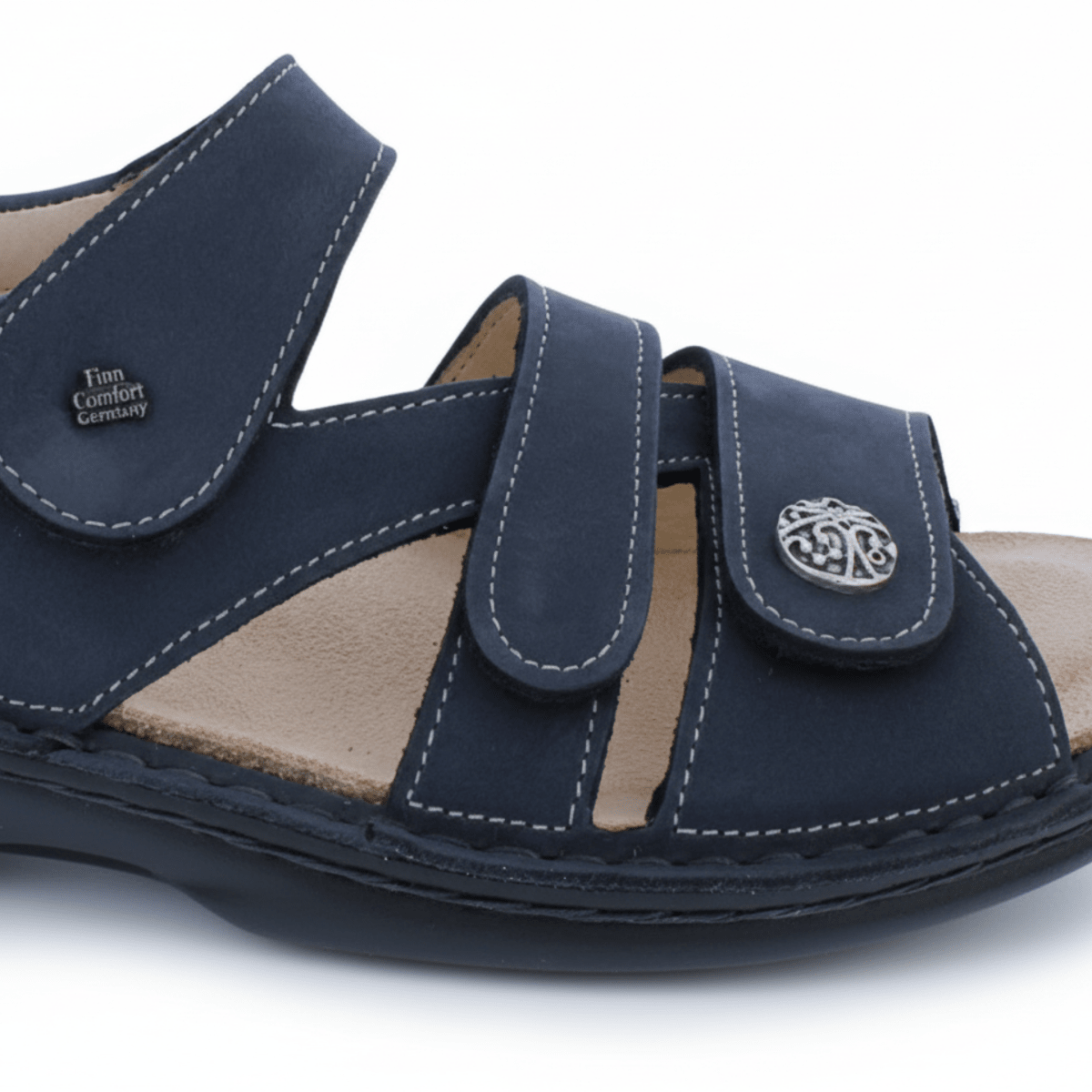 Finn Comfort Women's Biella Soft Marine Nomad Nubuck