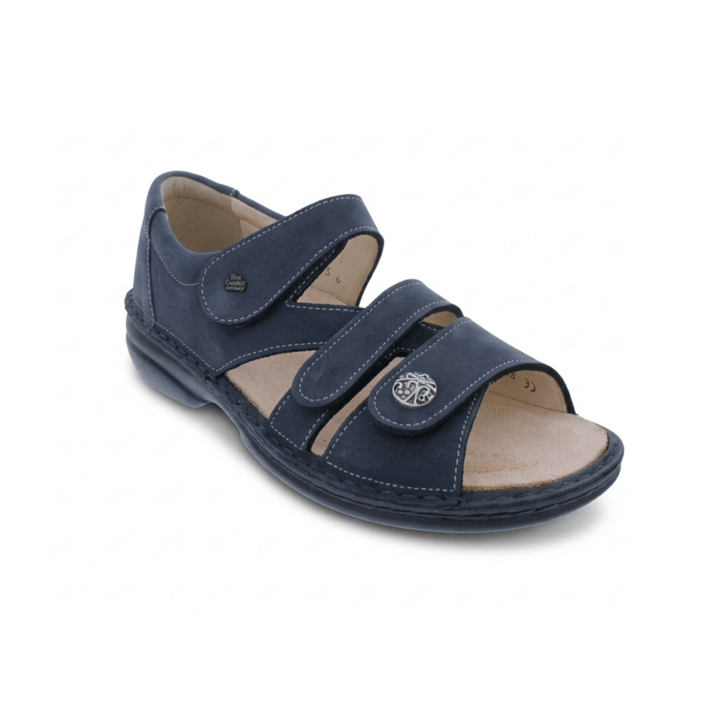 Finn Comfort Women's Biella Soft Marine Nomad Nubuck