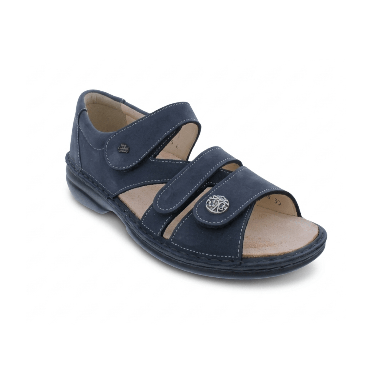 Finn Comfort Women's Biella Soft Marine Nomad Nubuck