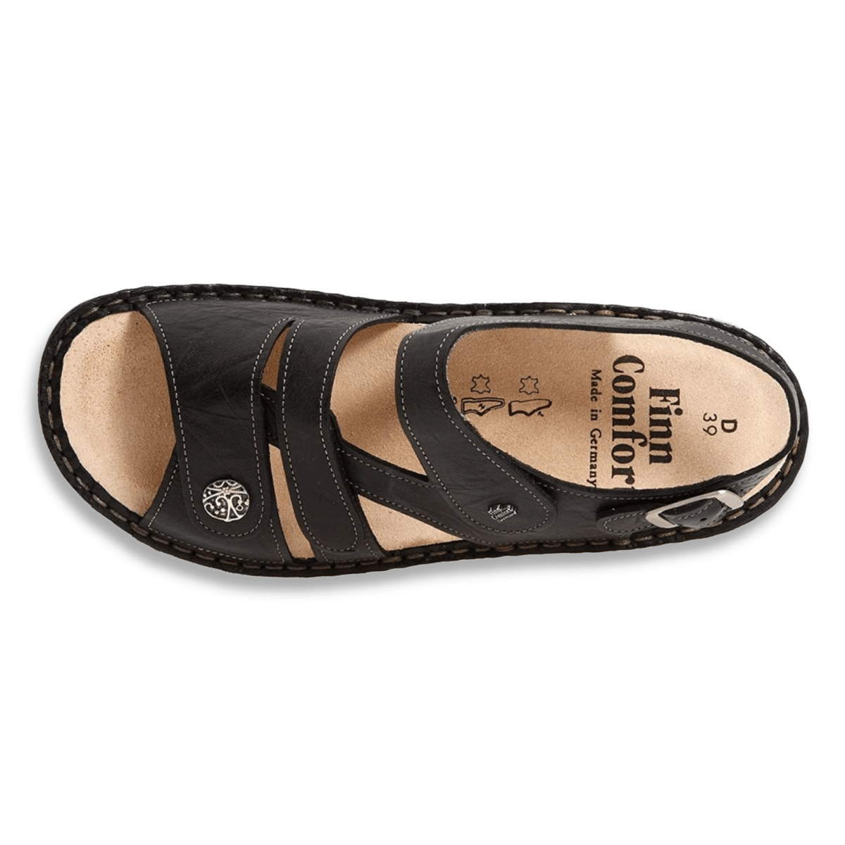 Finn Comfort Women's Gomera Black Leather