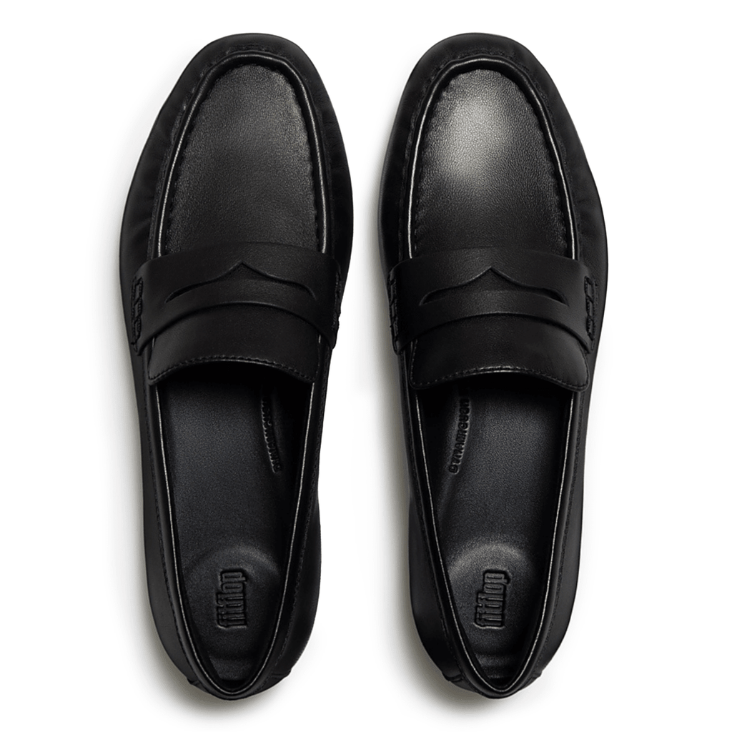 FitFlop Women's Delicato Loafer Black Leather