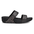 FitFlop Women's Lulu Glitter Slide Black Multi