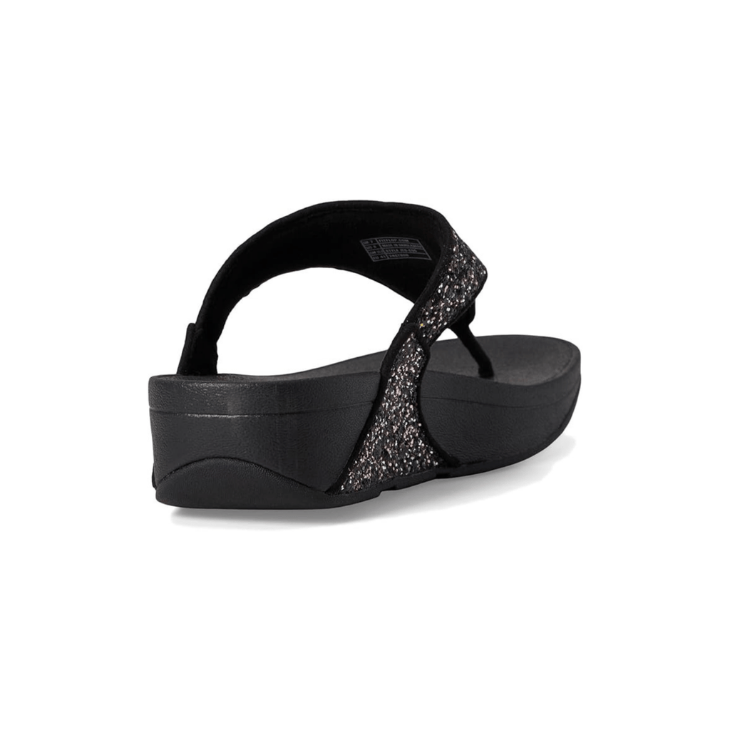 FitFlop Women's Lulu Glitter Toe-Post Black Multi