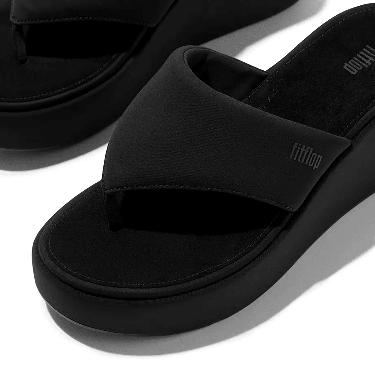 FitFlop Women's Platfforms Wedge All Black