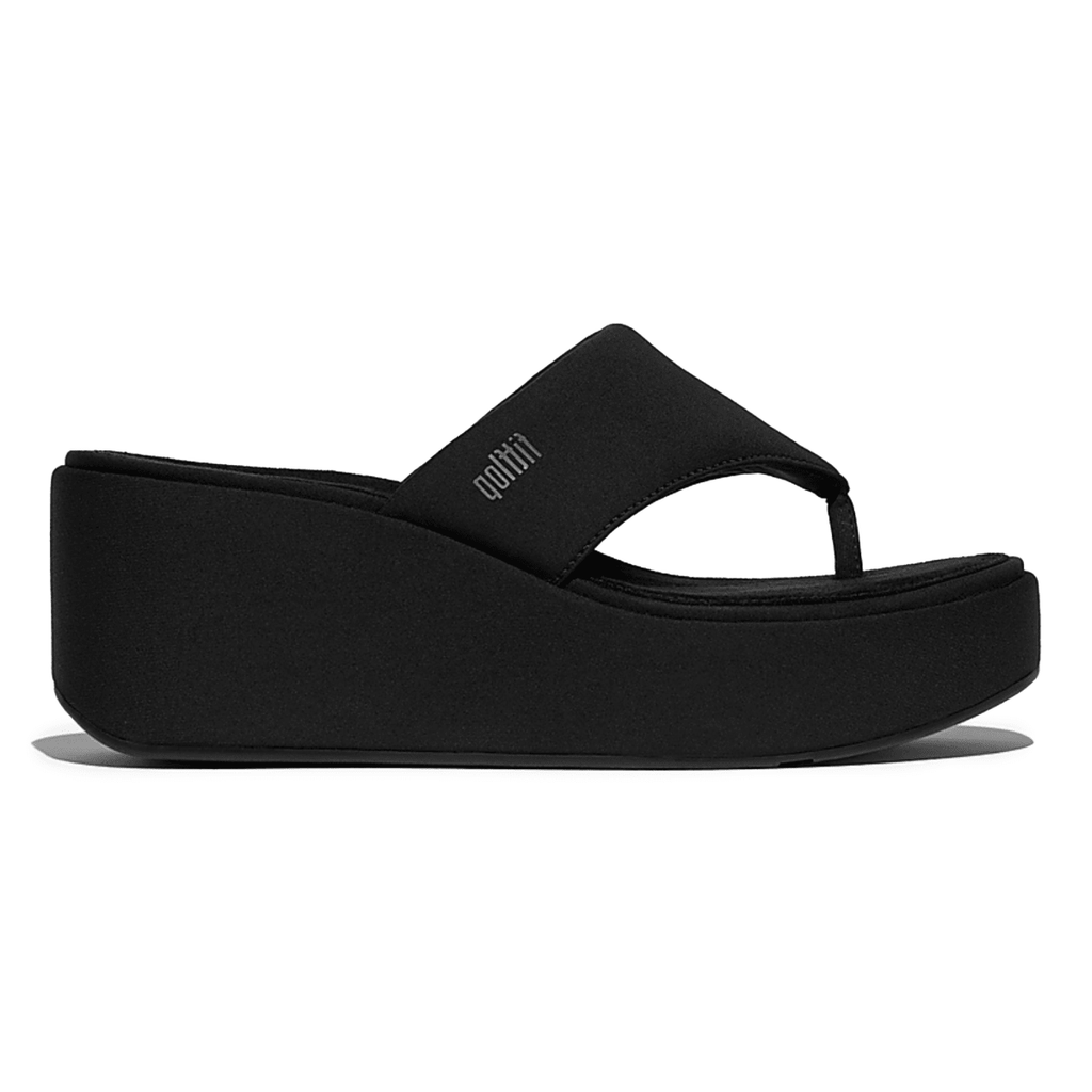 FitFlop Women's Platfforms Wedge All Black