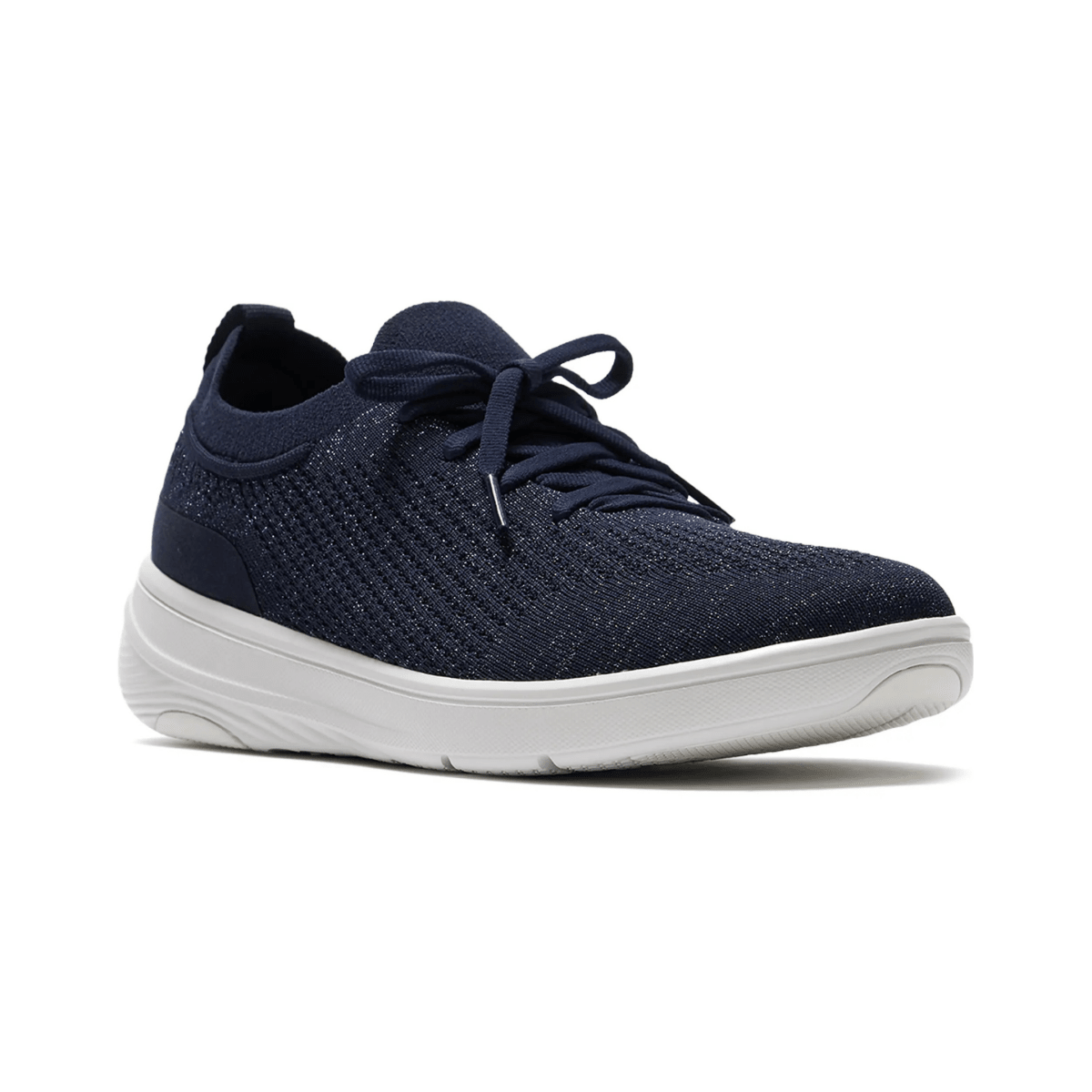 FitFlop Women's Super-Q Knit Metallic Midnight Navy