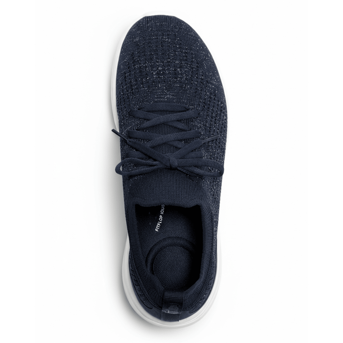 FitFlop Women's Super-Q Knit Metallic Midnight Navy