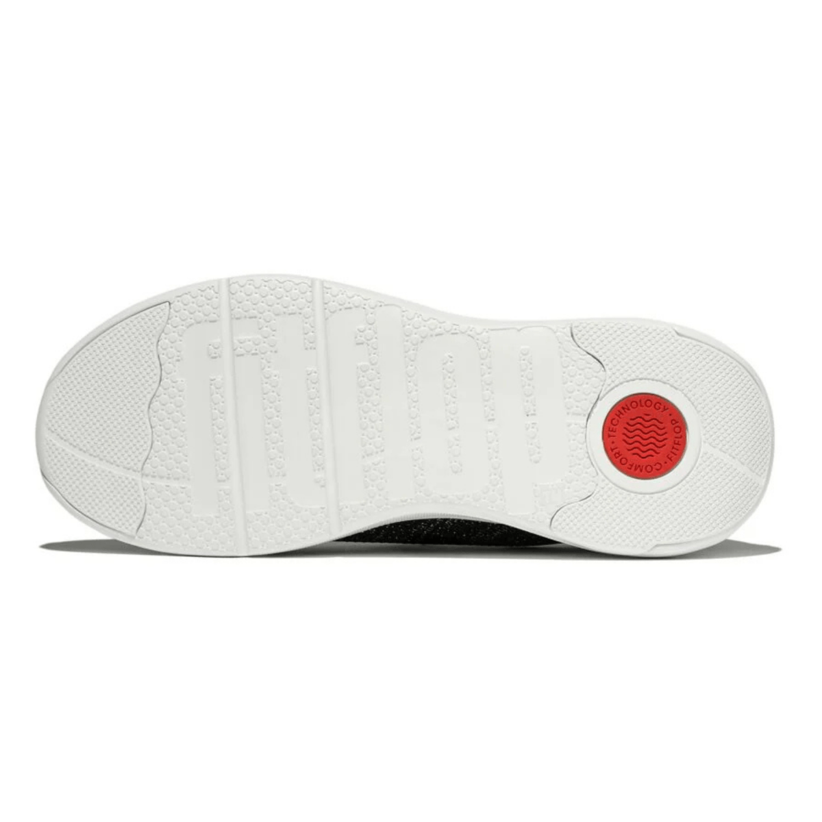FitFlop Women's Super Q Knit Sneaker Black/Silvereen