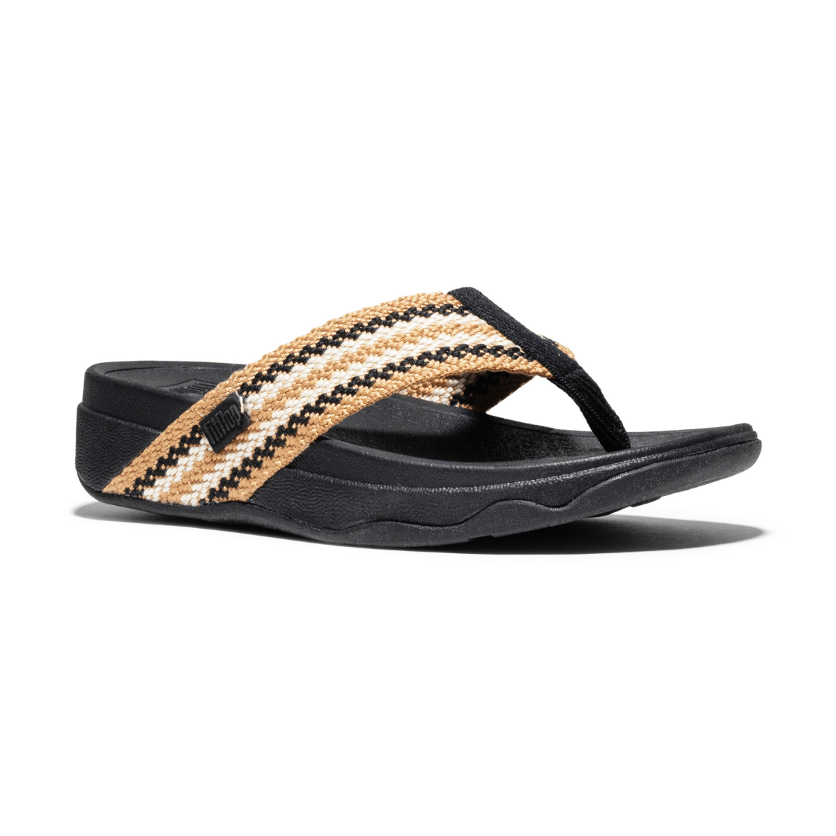 FitFlop Women's Surfa Stripe-Webbing Black Mix