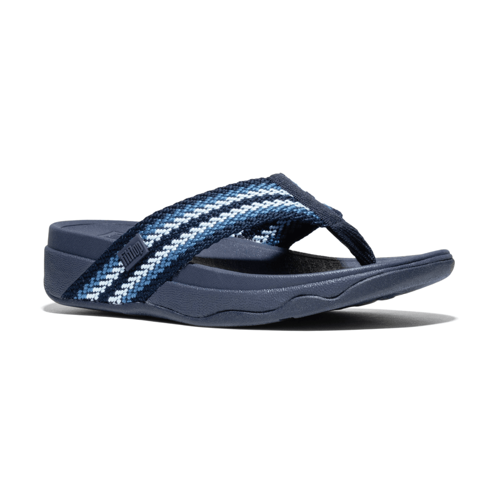 FitFlop Women's Surfa Stripe-Webbing Cosmic Blue Mix