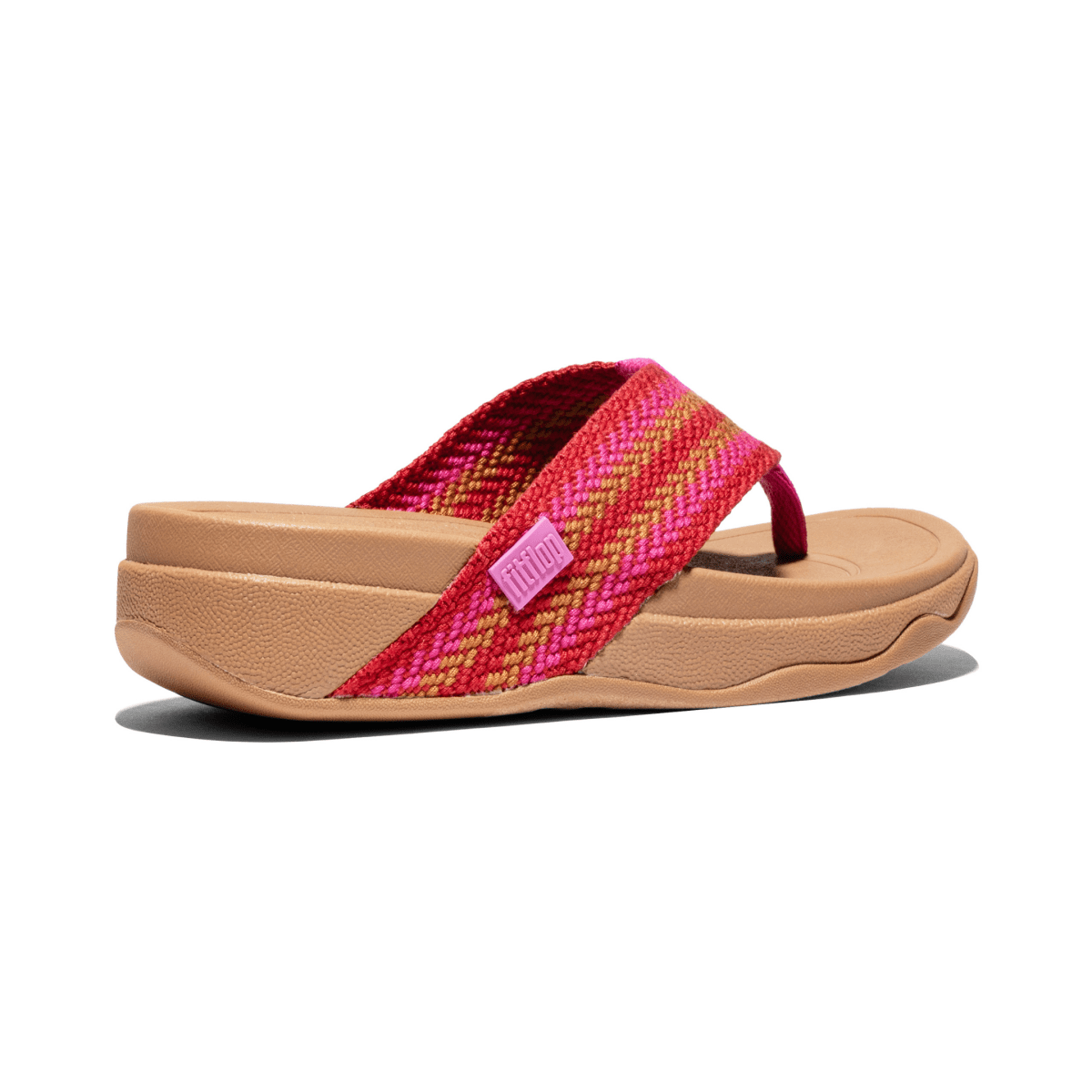 FitFlop Women's Surfa Stripe-Webbing Fuchia Rush Mix