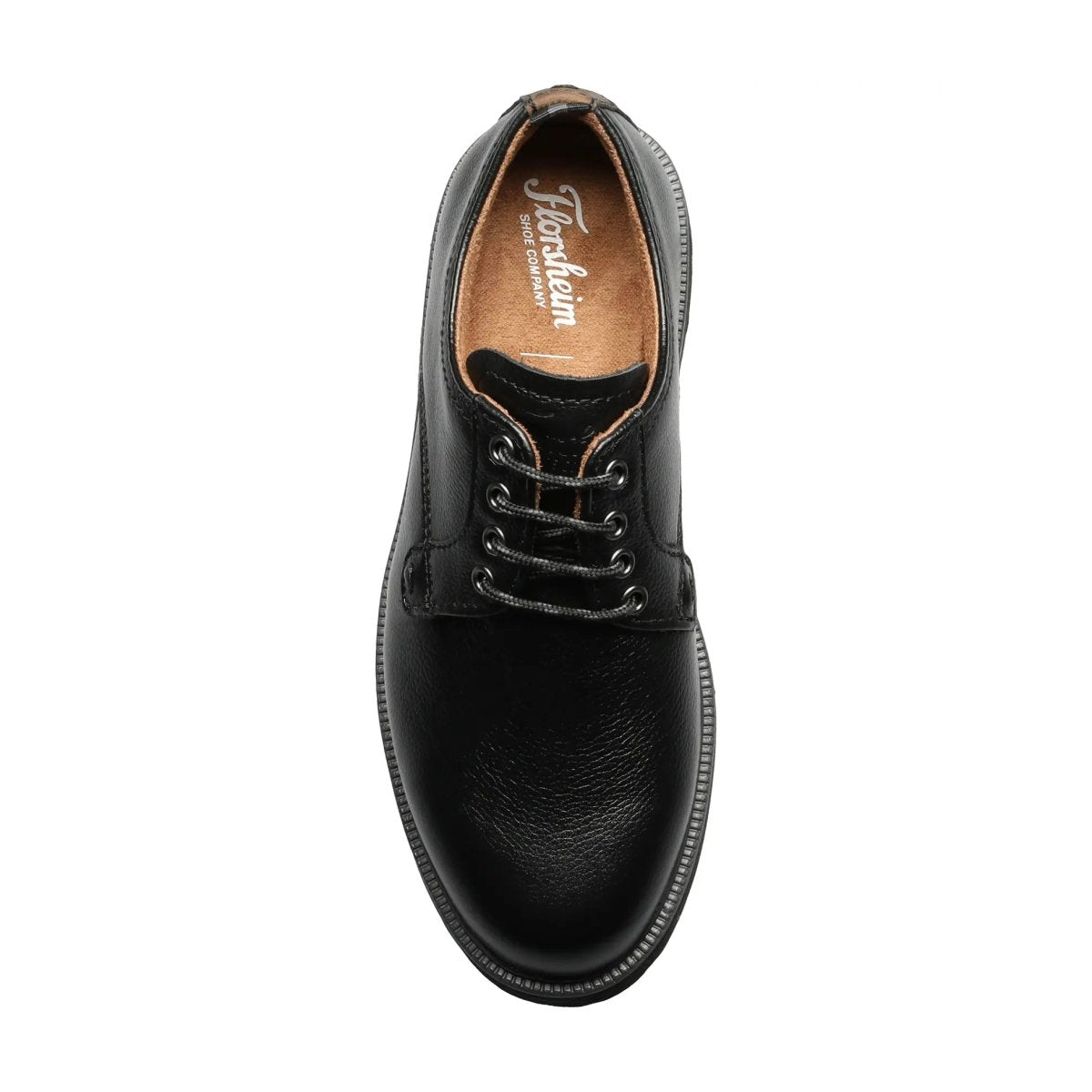 Florsheim Boys GS (Grade School) Supacush Jr. Plain Toe Oxford Black