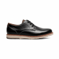 Florsheim Boys Vibe Jr. Elastic Lace Plain Toe Oxford Black