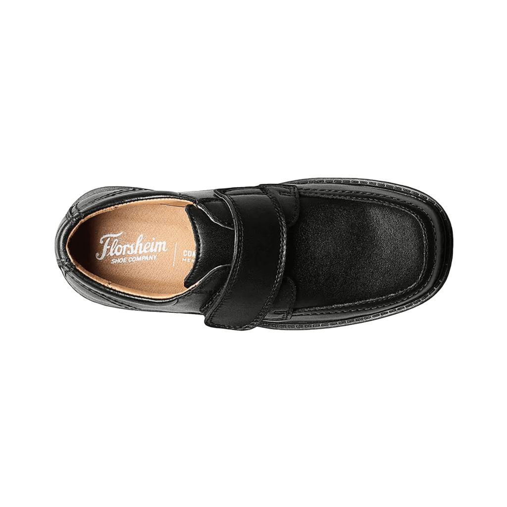 Florsheim Kids Boys Berwyn Jr. II Black Leather