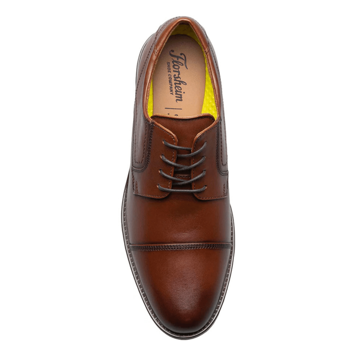 Florsheim Men's Midtown Cap Toe Oxford Cognac Leather