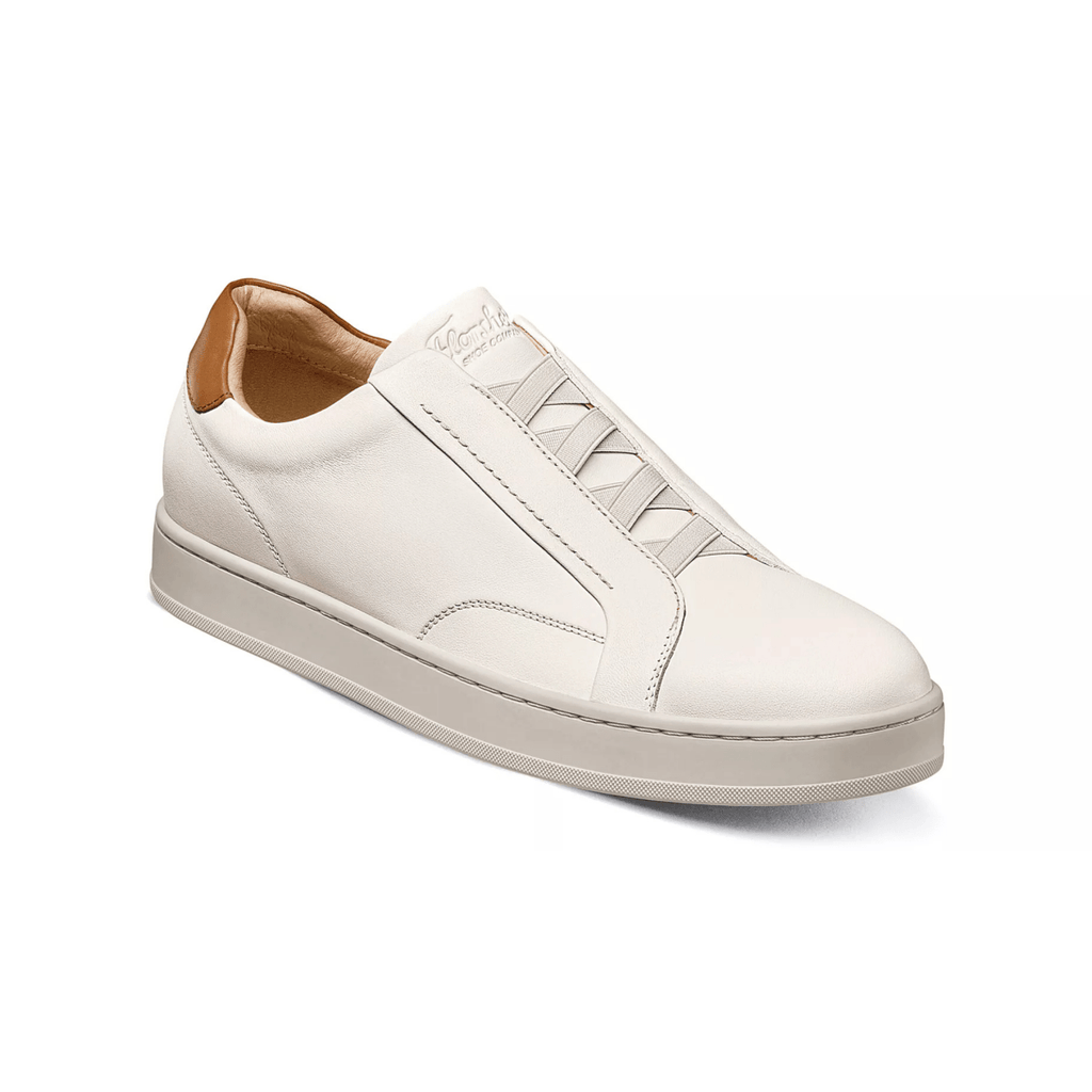 Florsheim Men's Monopoli Elastic Lace Off-White/Cognac