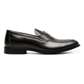 Florsheim Men's Rucci Moc Toe Penny Loafer Black Smooth Leather