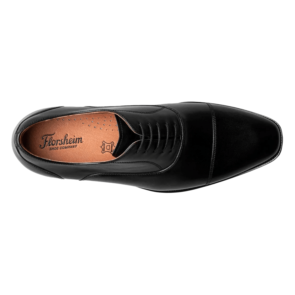 Florsheim Men's Sorrento Lux Cap Toe Black Leather