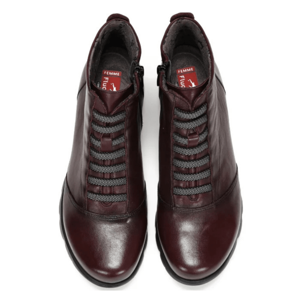 Fluchos Women's Susan Ankle Boot F0356 Burgundy/Bordeaux