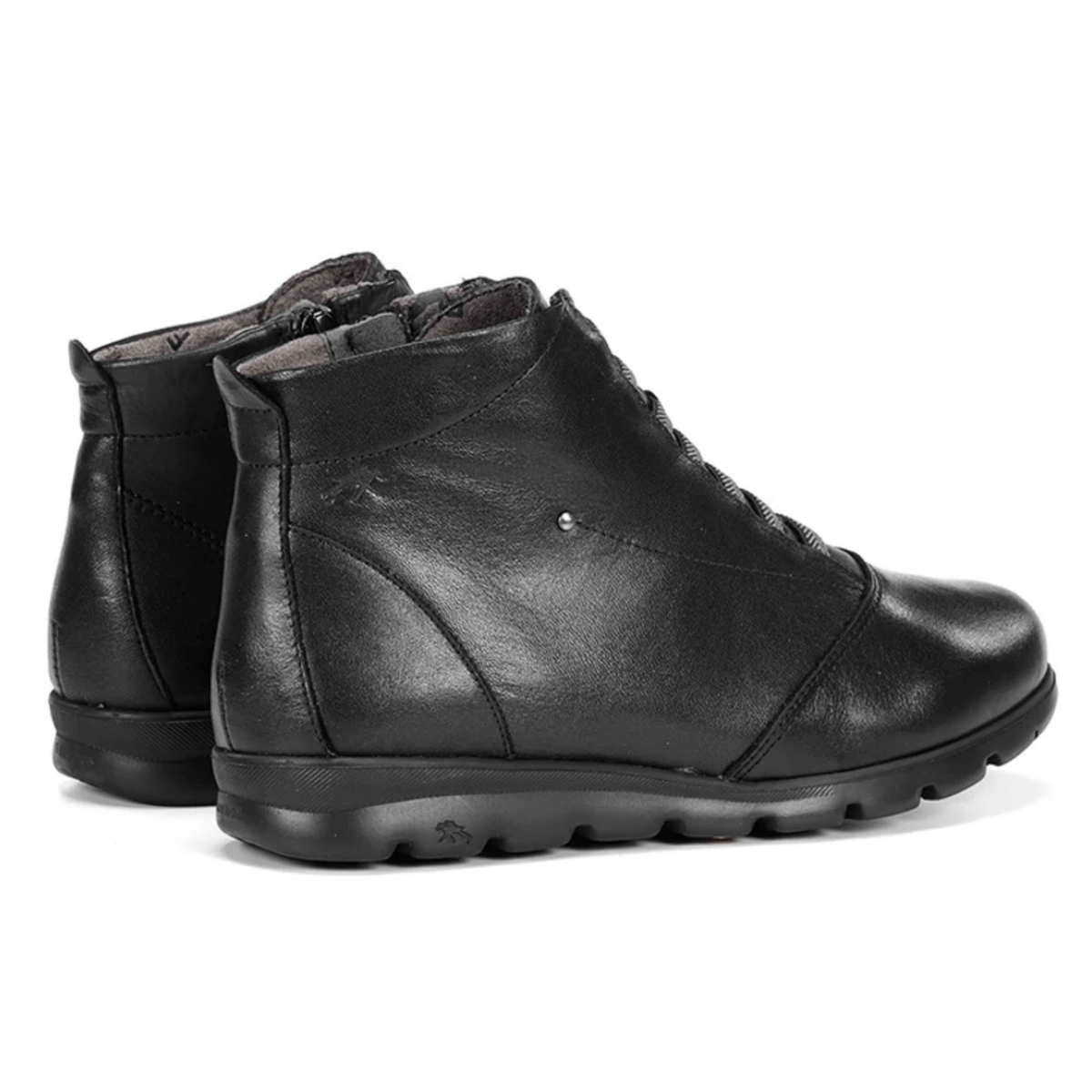 Fluchos Women's Susan Ankle Boot Sugar Black Leather