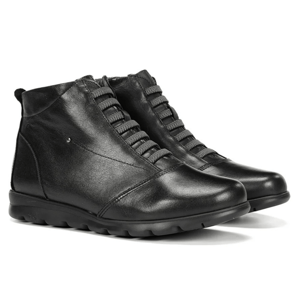 Fluchos Women's Susan Ankle Boot Sugar Black Leather