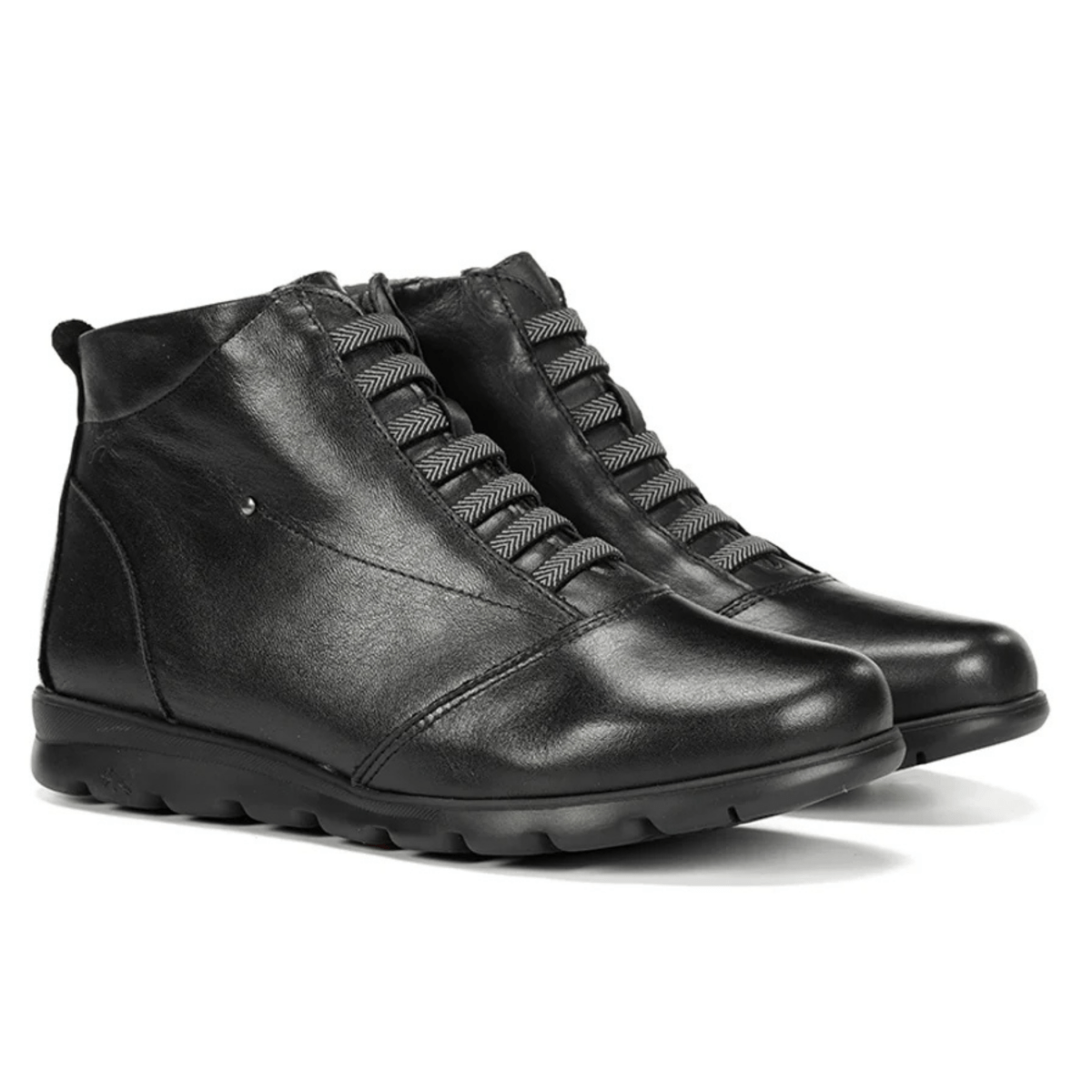 Fluchos Women's Susan Ankle Boot Sugar Black Leather