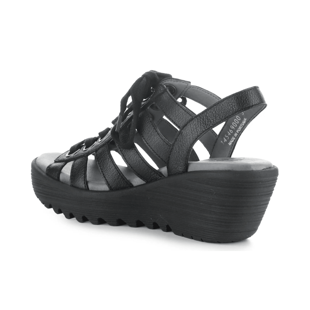 Fly London Women's LITU469 Black Mousse