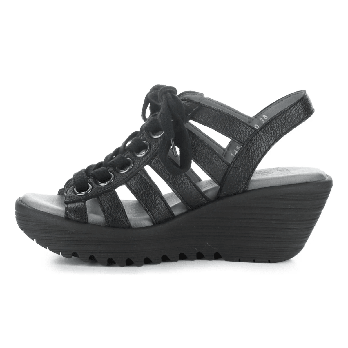 Fly London Women's LITU469 Black Mousse