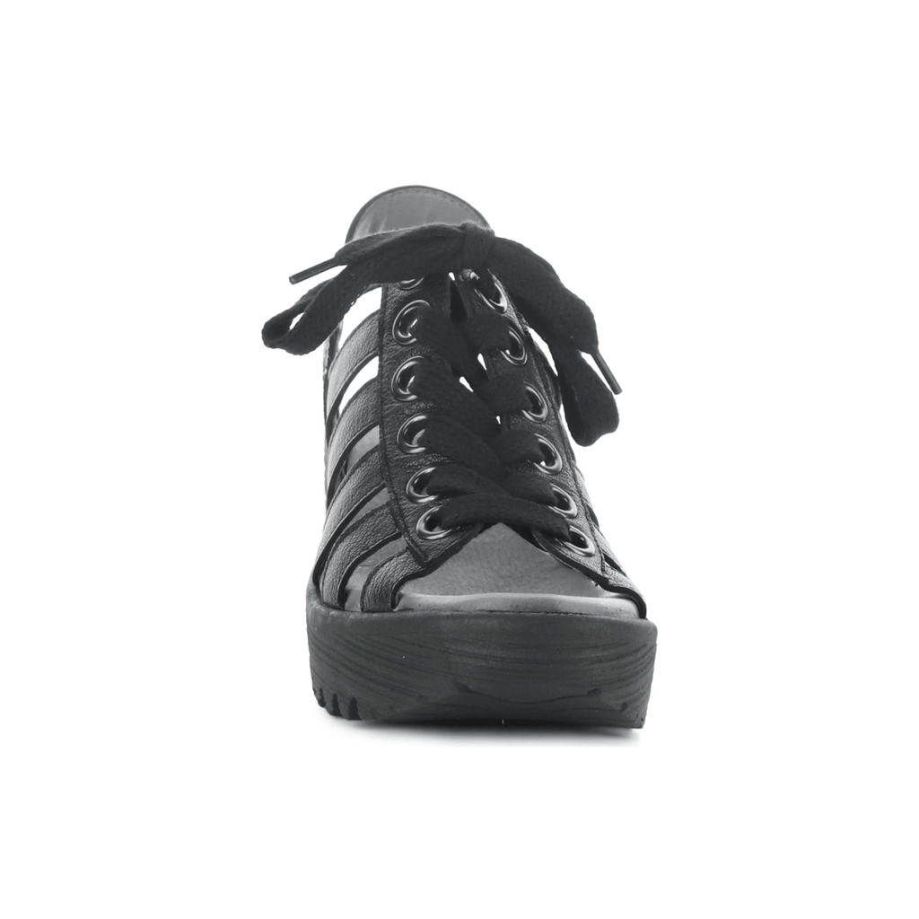 Fly London Women's LITU469 Black Mousse