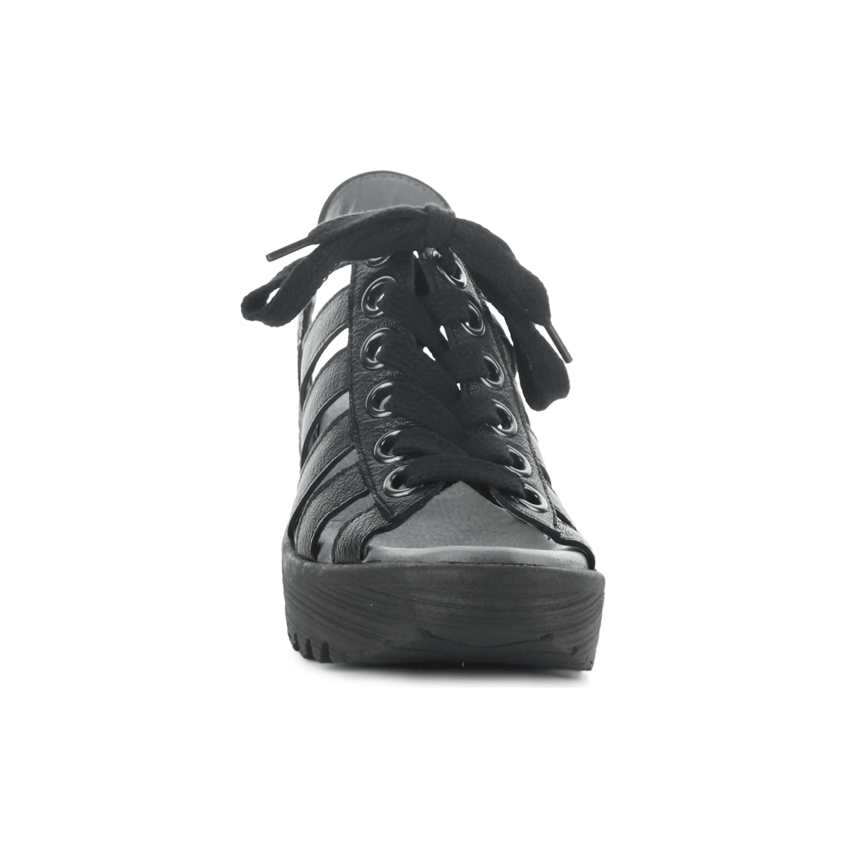 Fly London Women's LITU469 Black Mousse