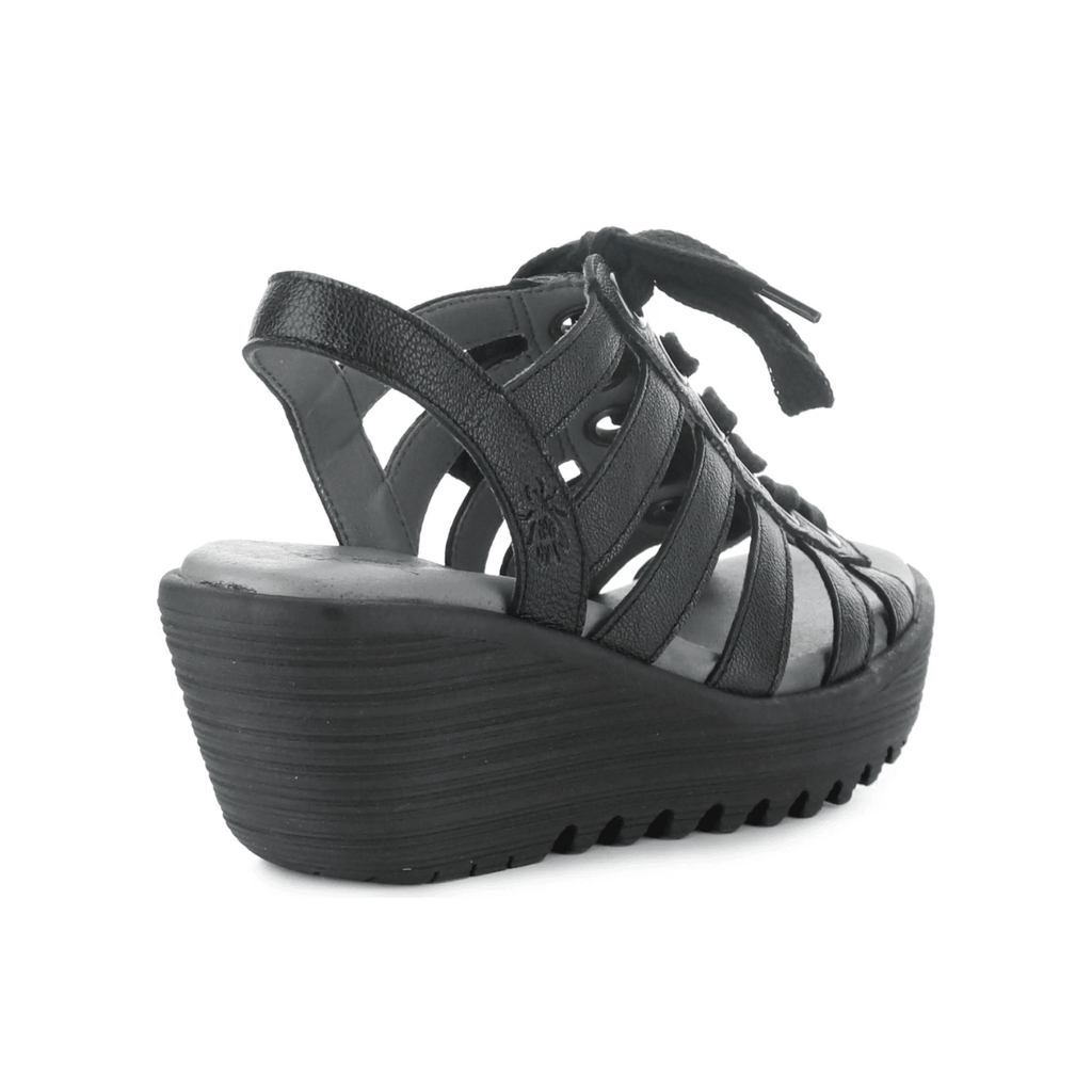 Fly London Women's LITU469 Black Mousse