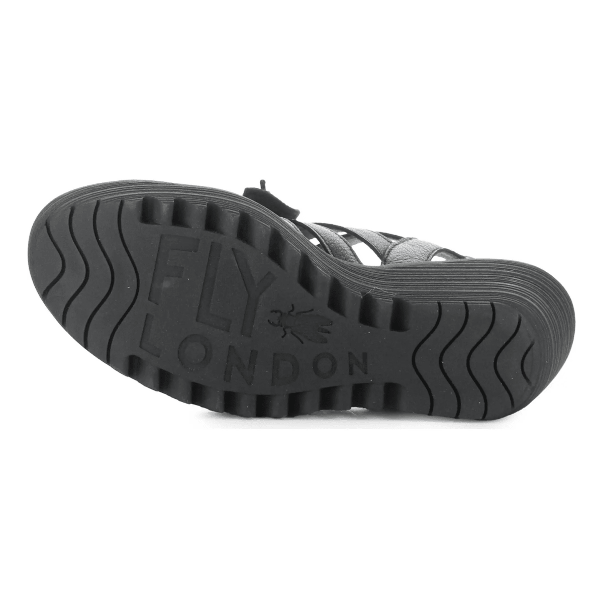 Fly London Women's LITU469 Black Mousse